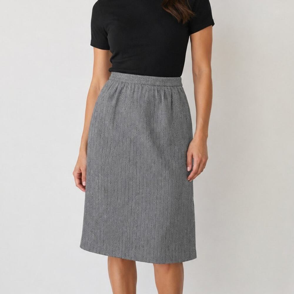 Pant Me Grey Midi Pencil Skirt